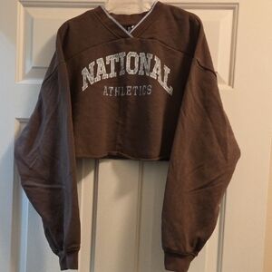 Divided Brown V-Neck Sweater